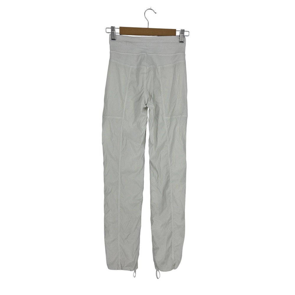 Lululemon Dance Studio Pant III Lined White Mid Rise Size 0 30" Inseam - Picture 7 of 8